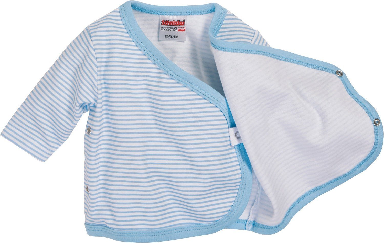 Schnizler Unterhemd Flügelhemd Langarm Ringel