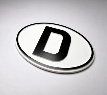 HR Autocomfort Typenschild Hoch Relief D-Schild Emblem Deutschland D Schild selbstklebend
