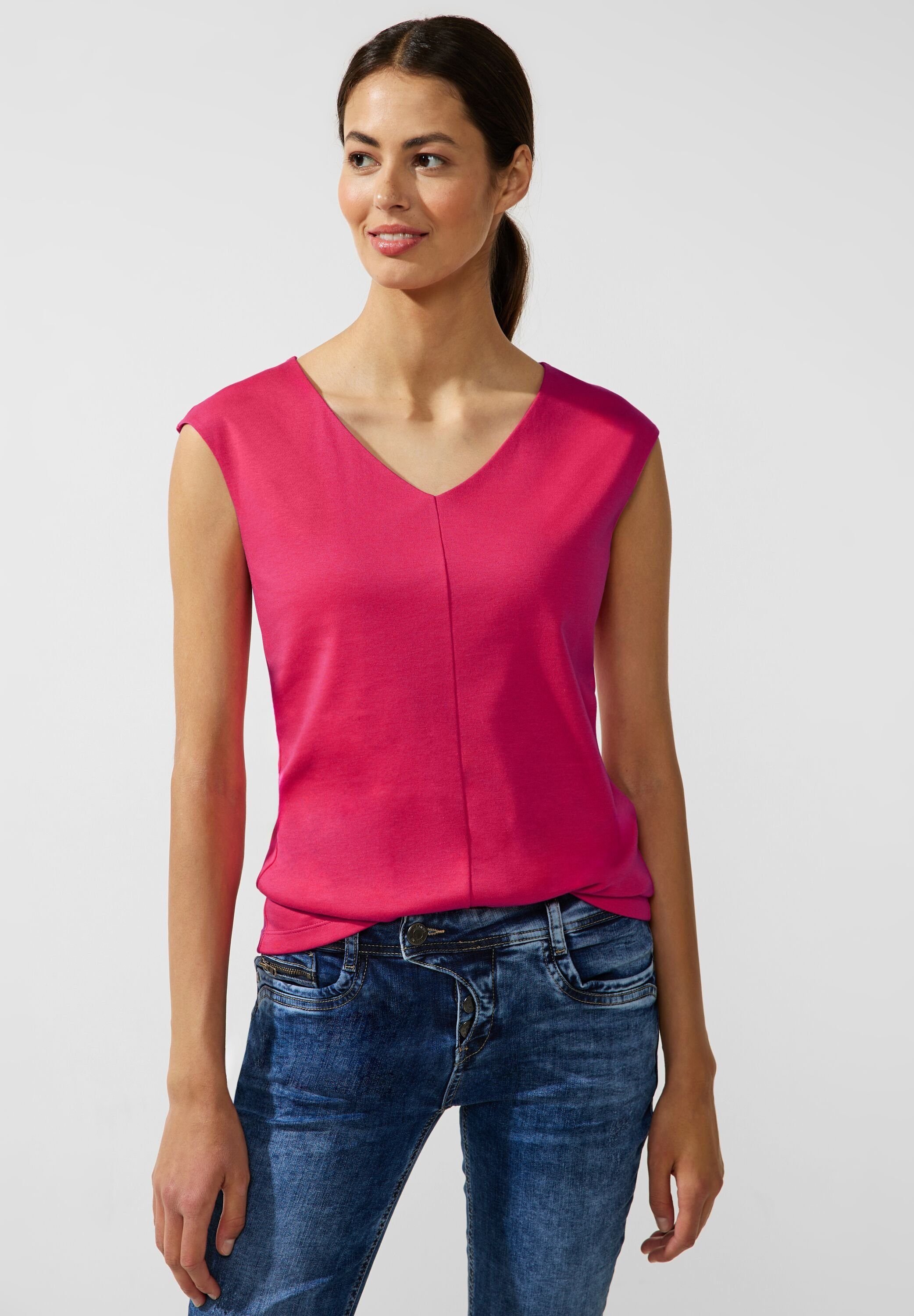 blossom STREET in Unifarbe coral ONE T-Shirt