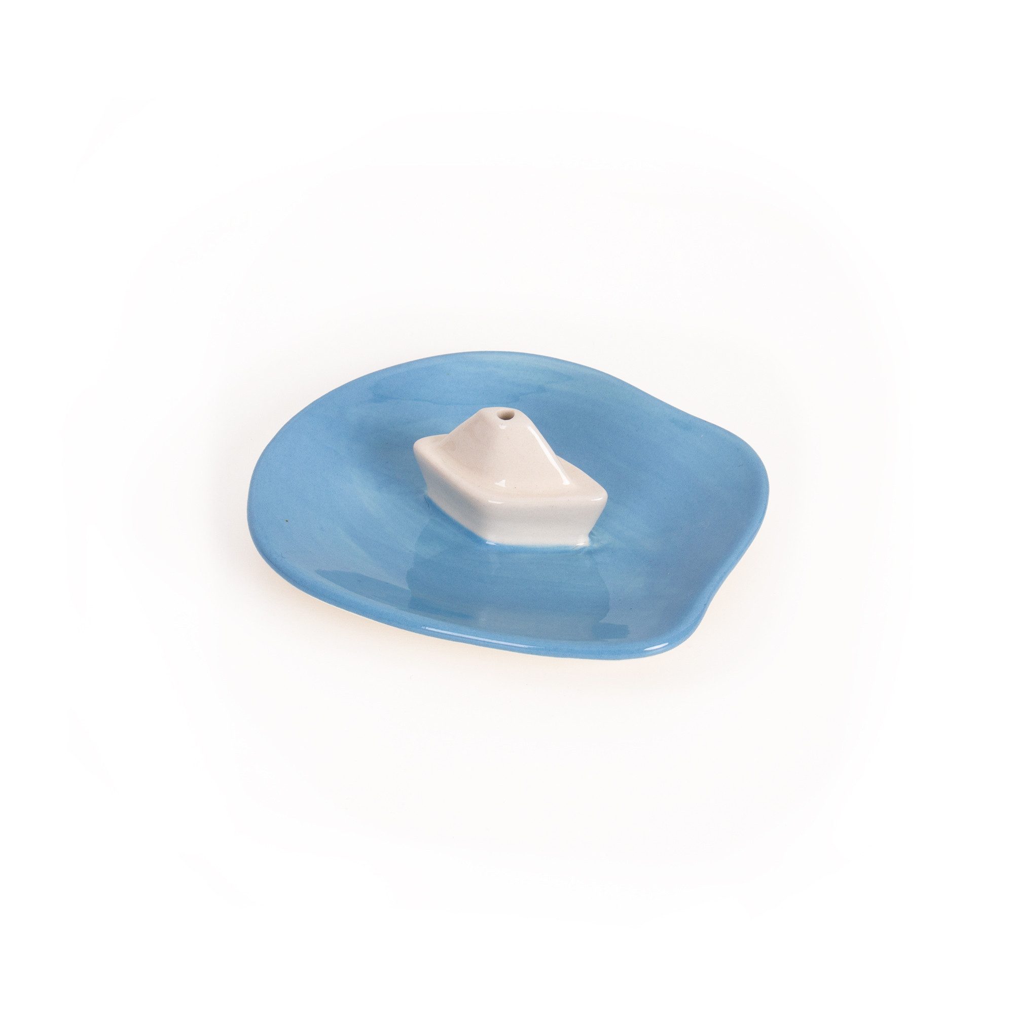 Helio Ferretti Räucherstäbchen-Halter Papierboot, (1 St), Keramik, ca. 10 x 8 x 3,5 cm