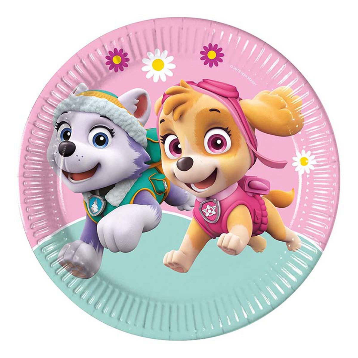 Procos Pappteller Pappteller Paw Patrol Skye and Ever 8Stk./23cm FSC