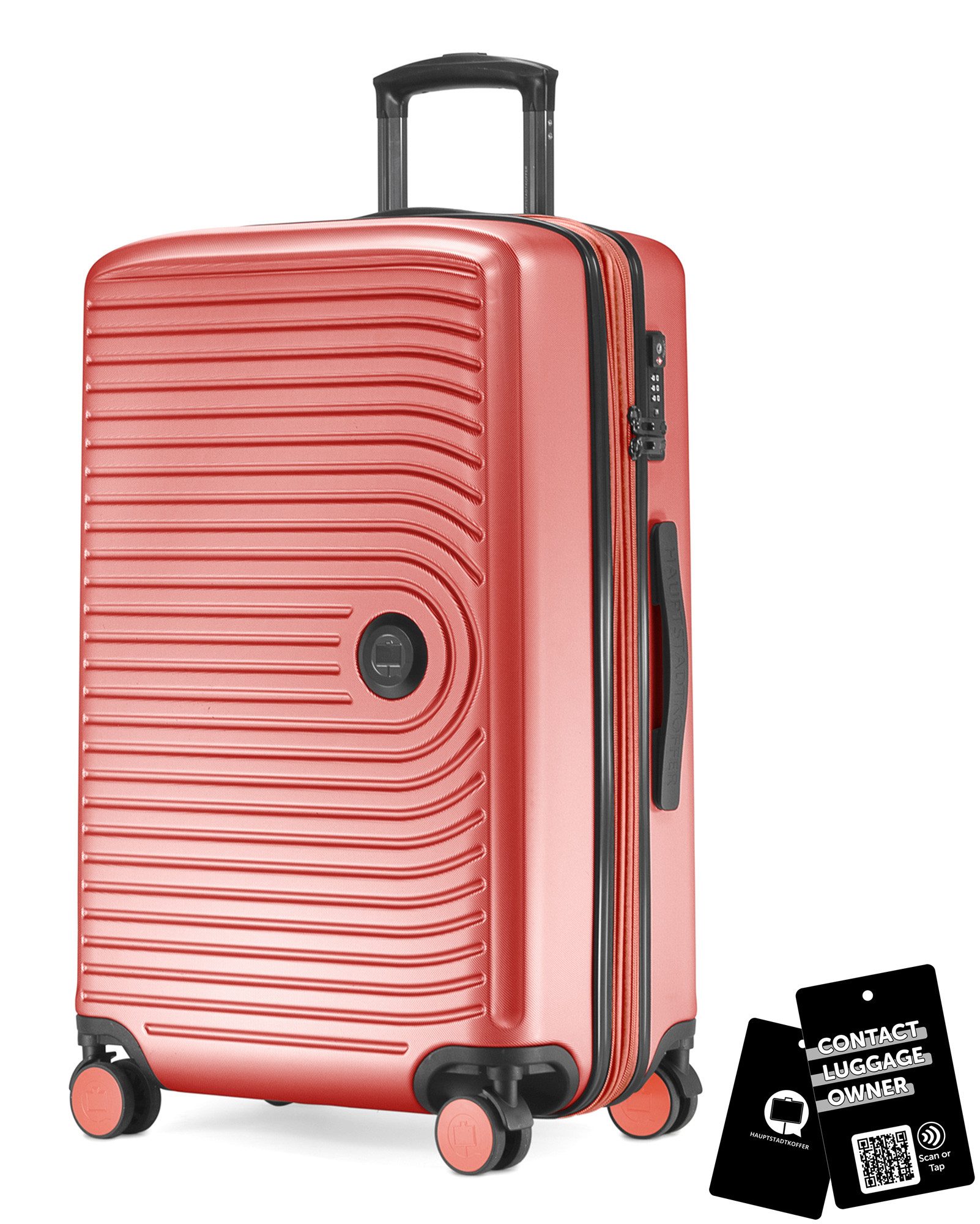 Hauptstadtkoffer Koffer Mitte, 4 Rollen, Mittlerer Koffer 68cm, erweiterbat auf 88L. TSA