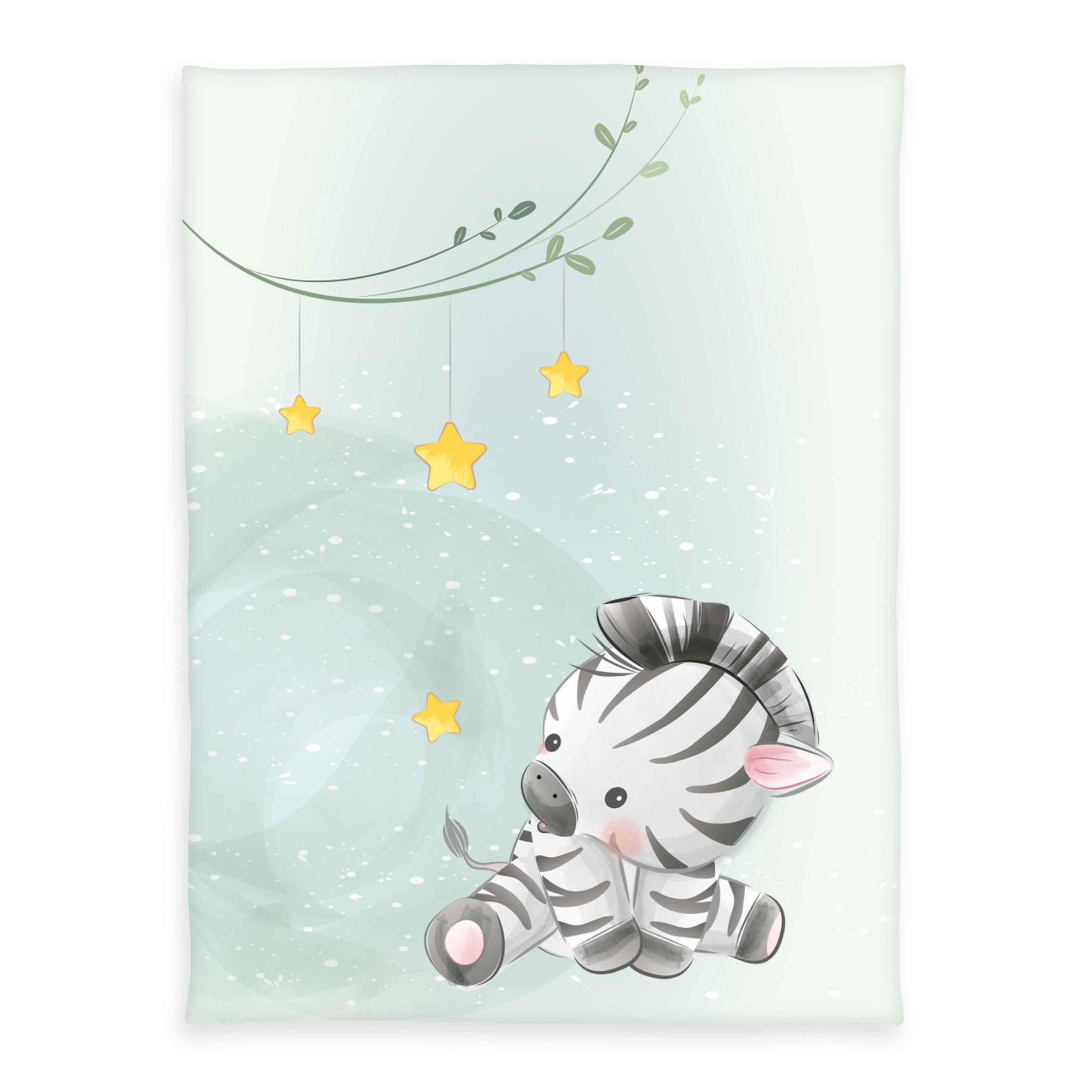 Babydecke Zebra Microfaserflausch-Decke 75/100 cm Kuscheldecke, günstig online kaufen