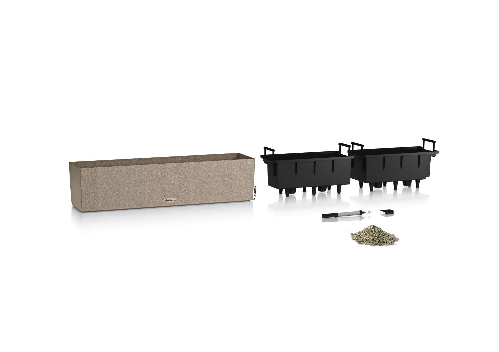Lechuza® Balkonkasten Balconera Stone 80 sandbeige günstig online kaufen
