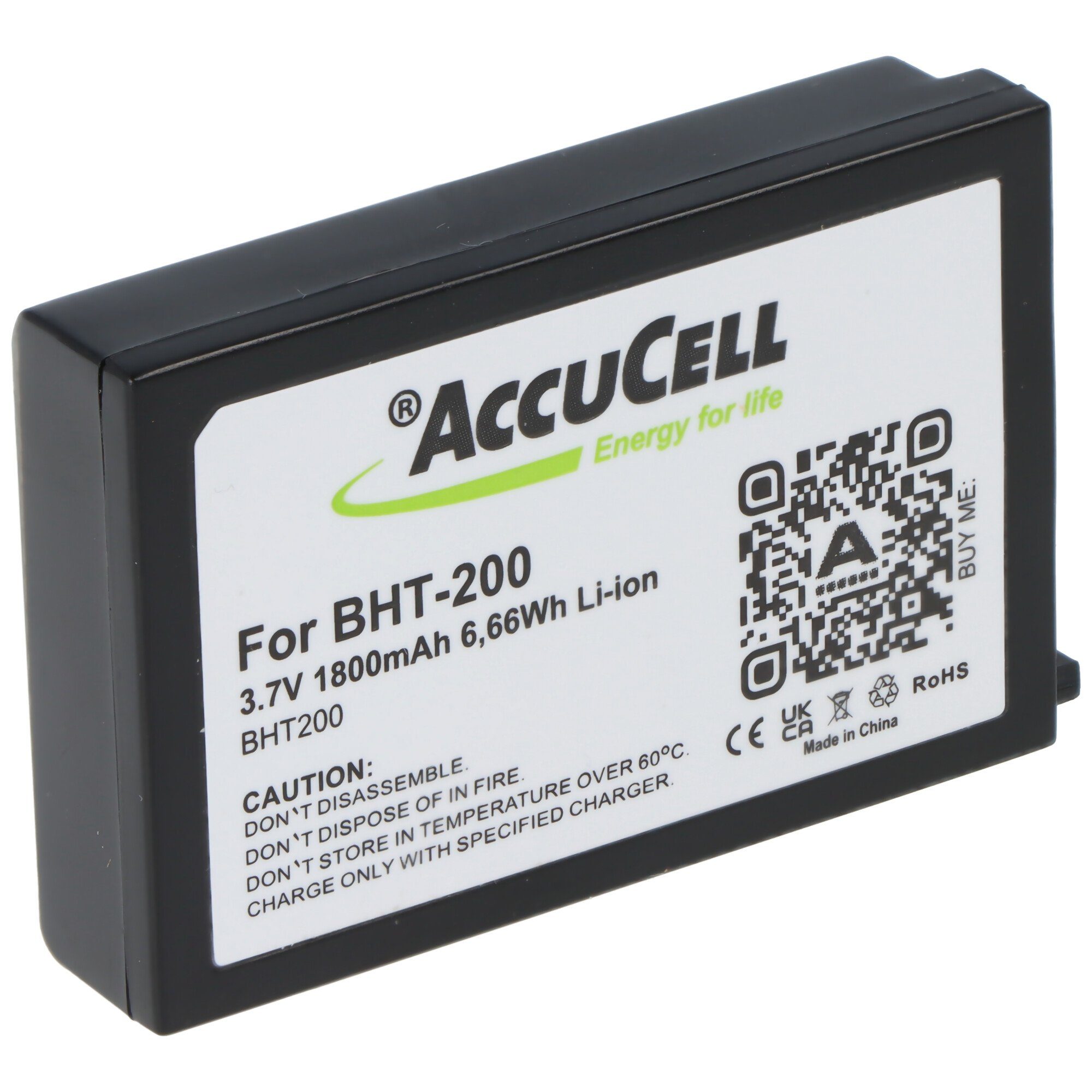 AccuCell Akku passend für Denso BHT-200, BHT-300, -400, BT-20L, TTID Akku 1850 mAh (3,7 V)