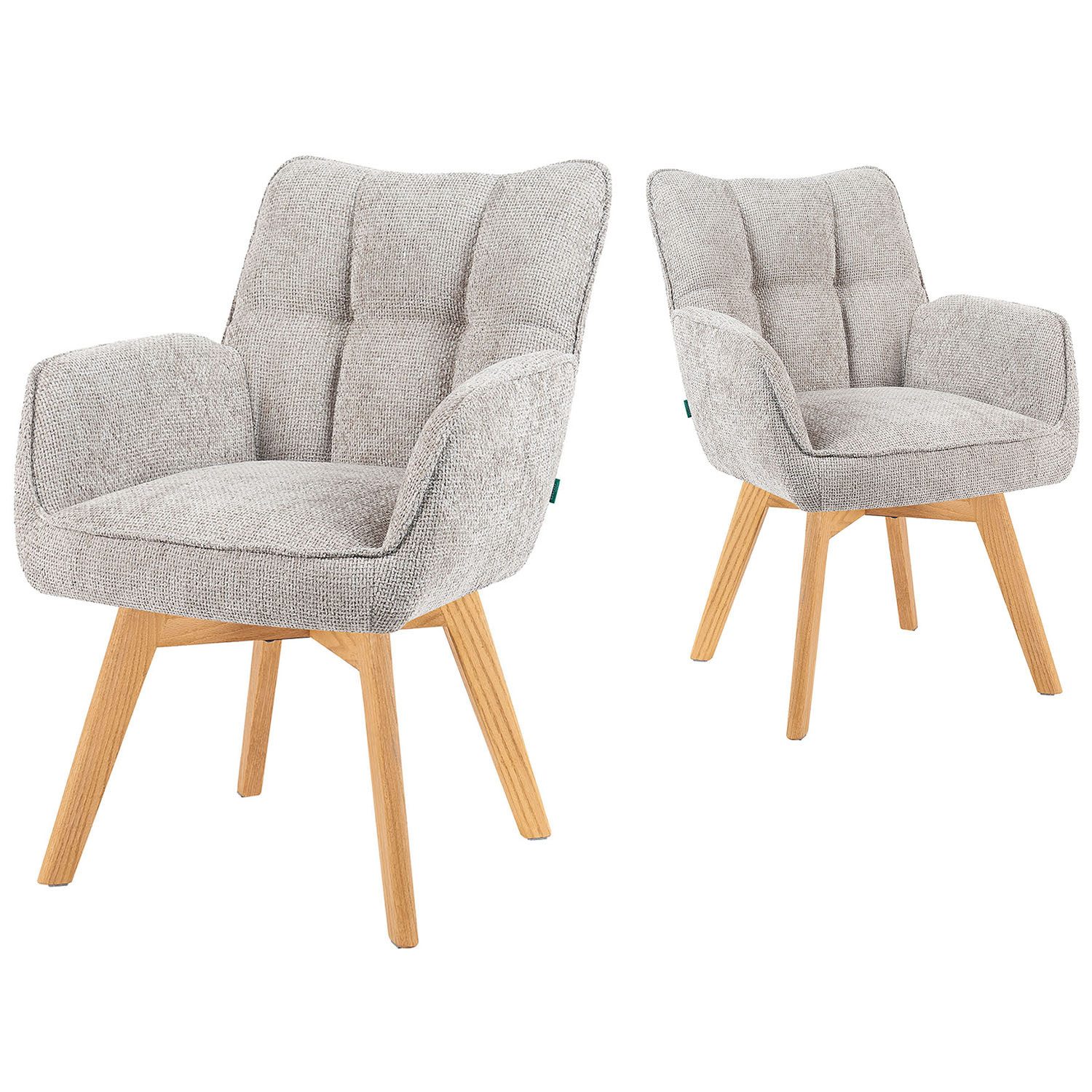 DUBI Möbel Polsterstuhl Mika-Ella 2er-Set, Federkern, günstig online kaufen