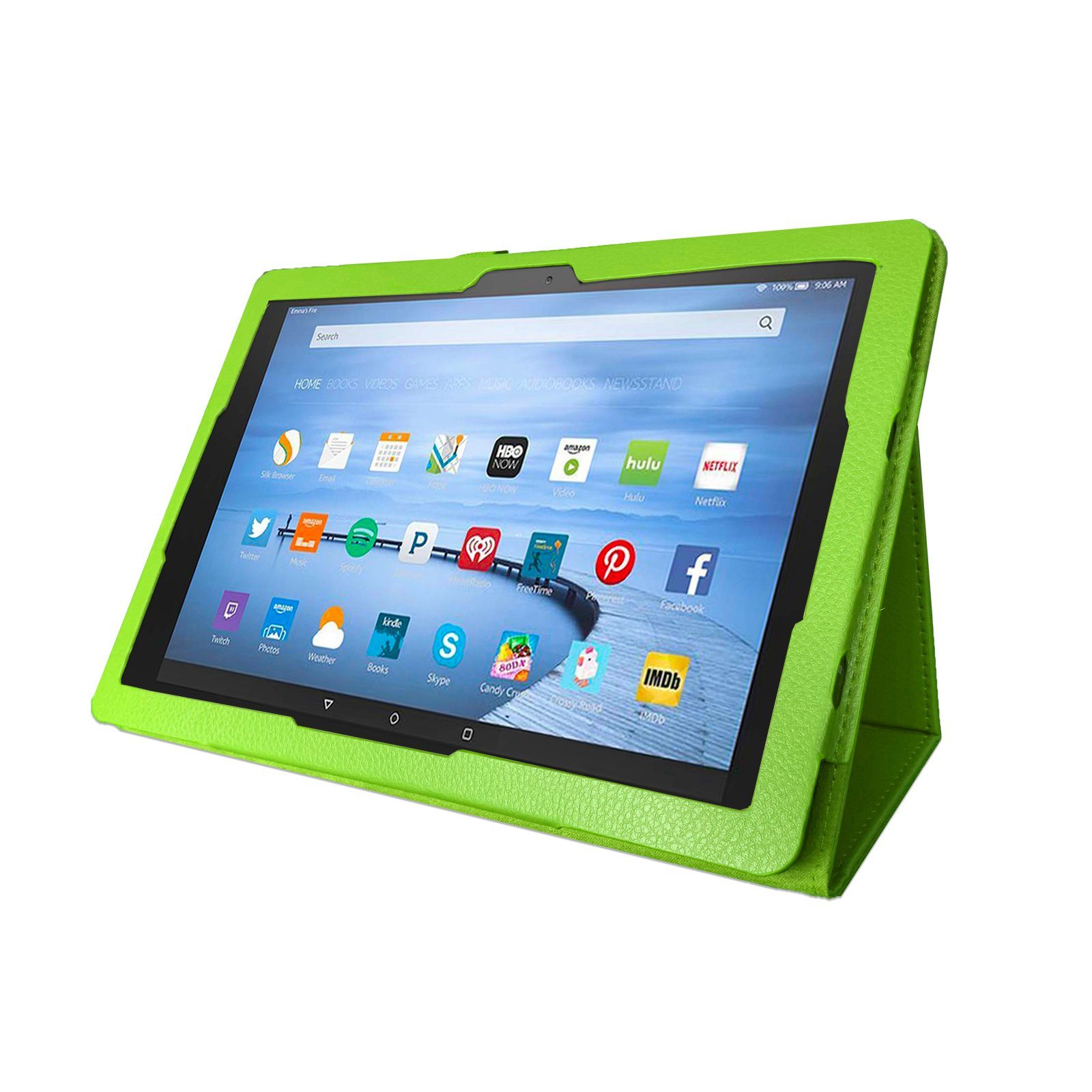 Lobwerk Tablet-Hülle Schutzhülle für Amazon Fire 10 / 10 Plus 11. Generation 2021 10.1 Zoll, Wake & Sleep Funktion, Sturzdämpfung, Aufstellfunktion
