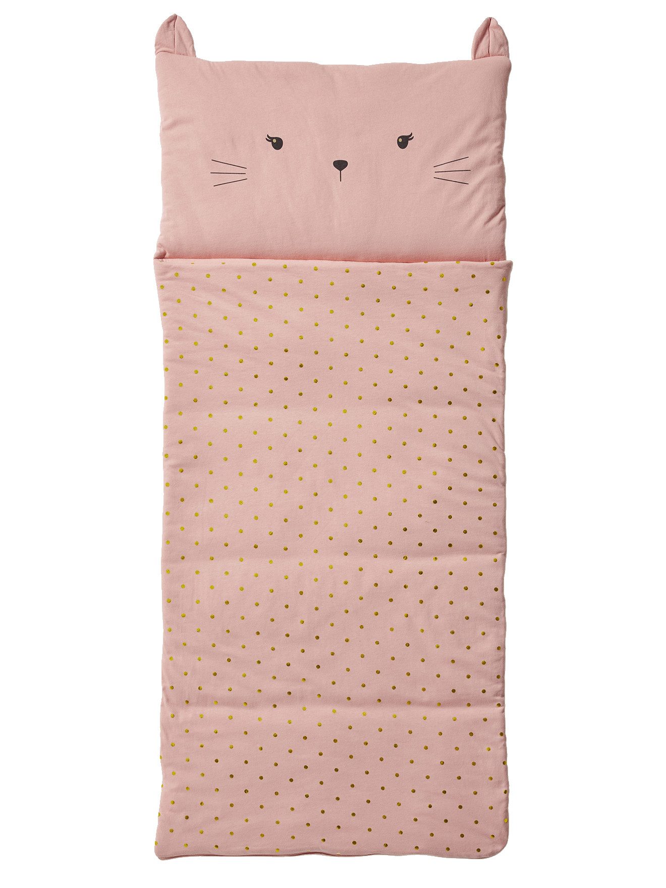 vertbaudet Kinderschlafsack Kinder Schlafsack KATZE mit Recycling-Materialien