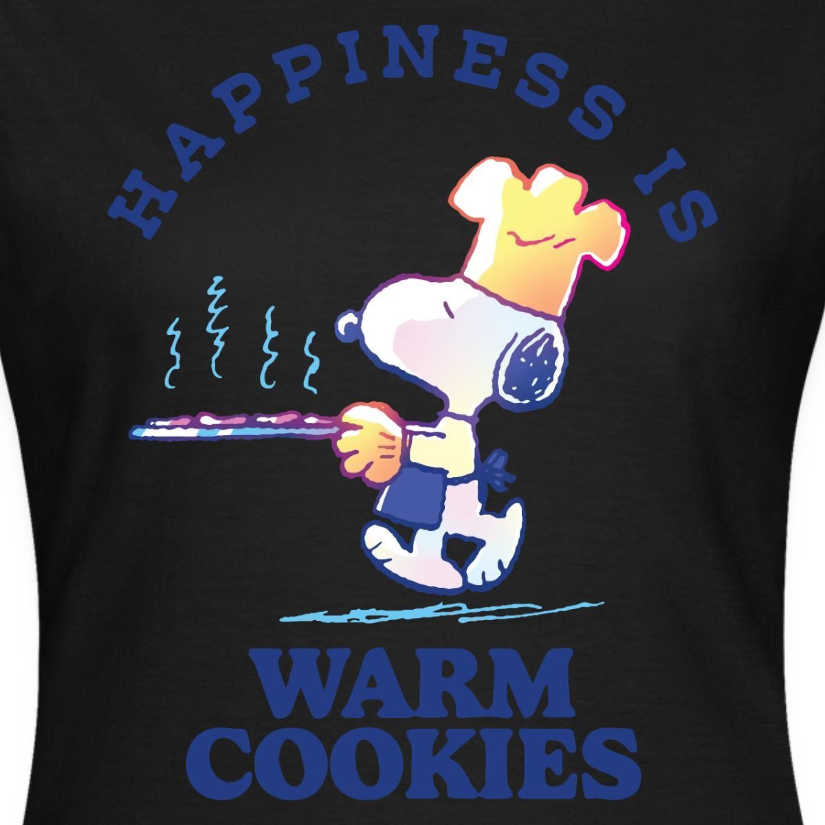 T-Shirt Peanuts Snoopy Happiness Is Warm Cookies Frauen T-Shirt