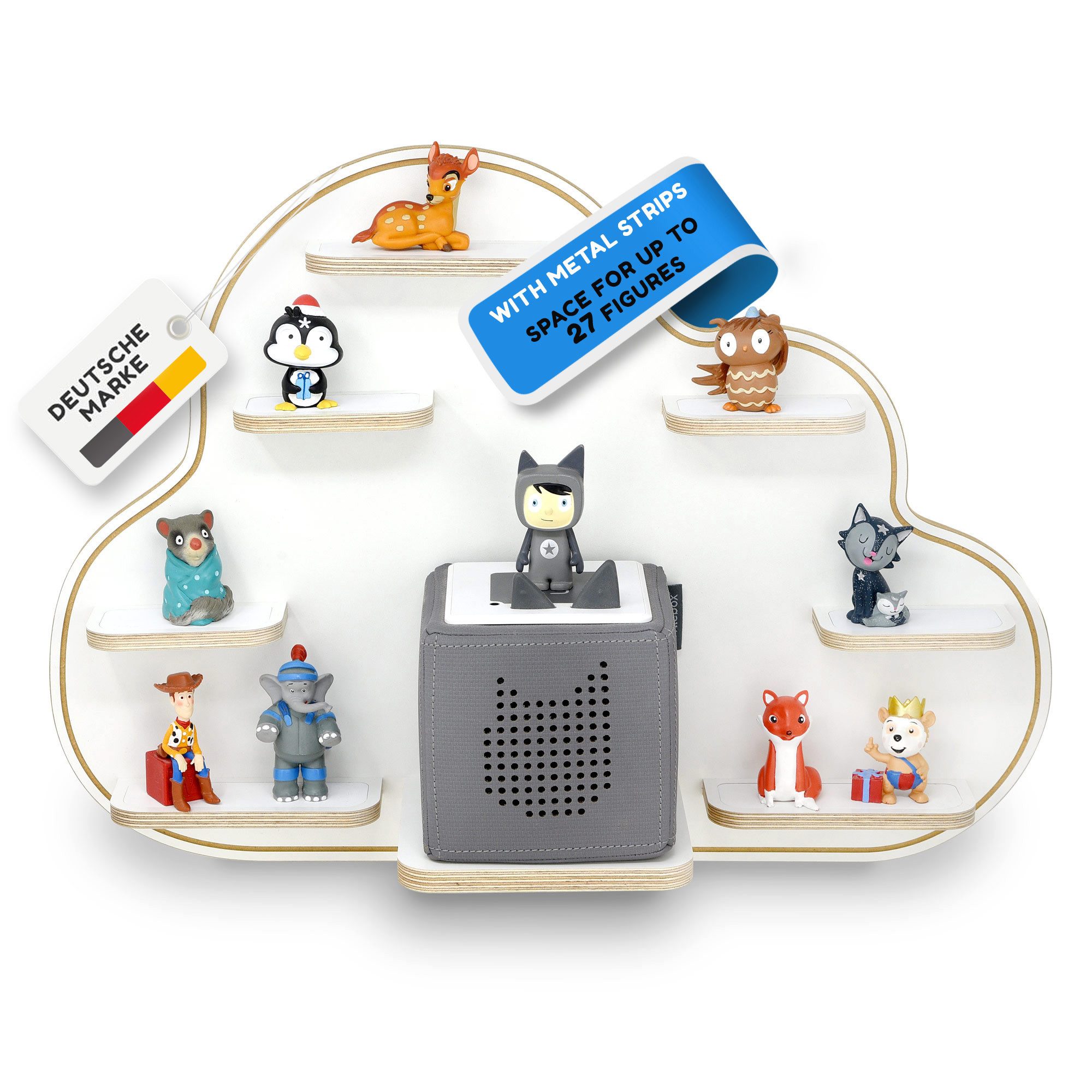 stadtecken Kinderregal Wolke zum Aufhängen - geeignet für die Toniebox und günstig online kaufen