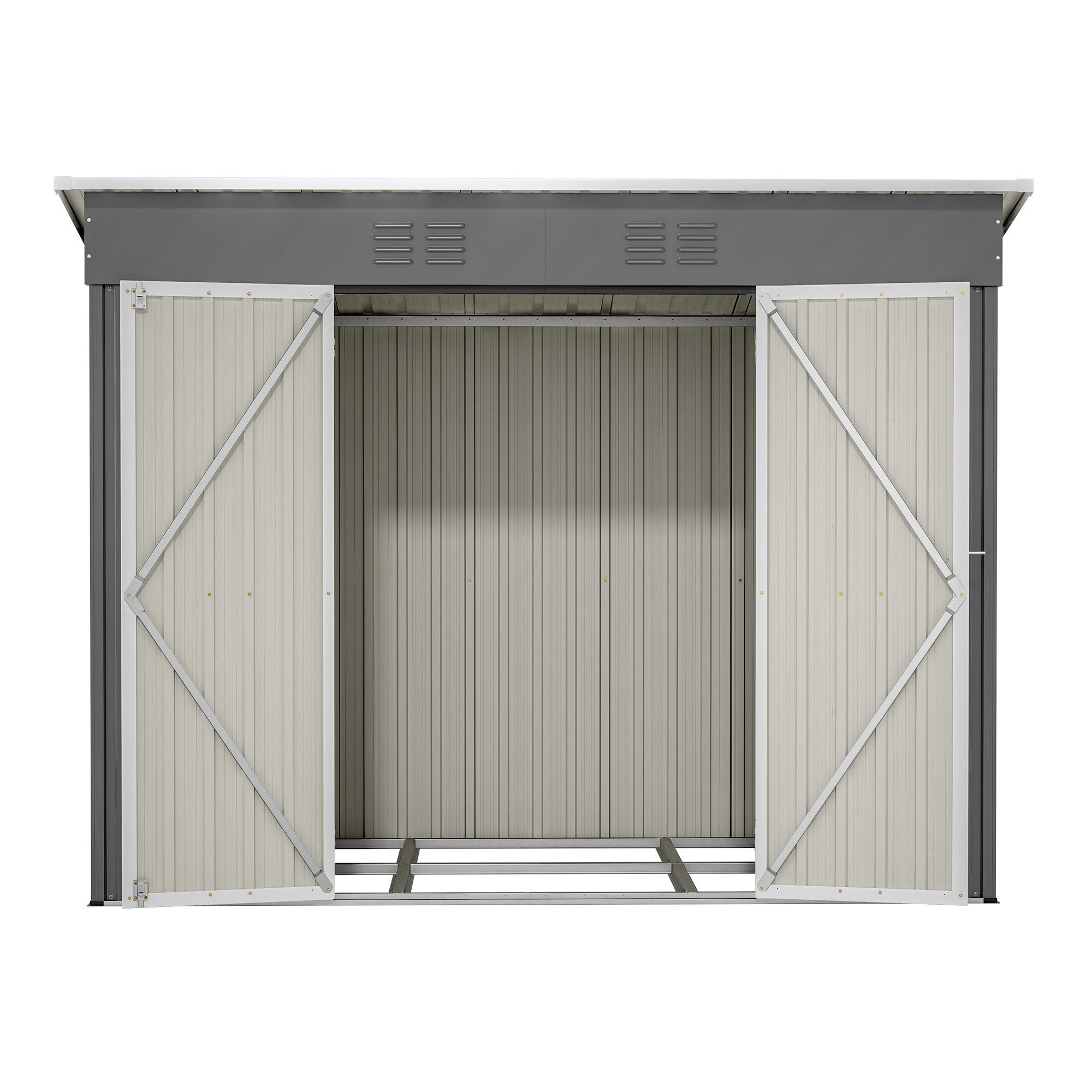 Gotagee Gerätehaus 8x4 ft. Metall-Geräteschuppen (ohne günstig online kaufen