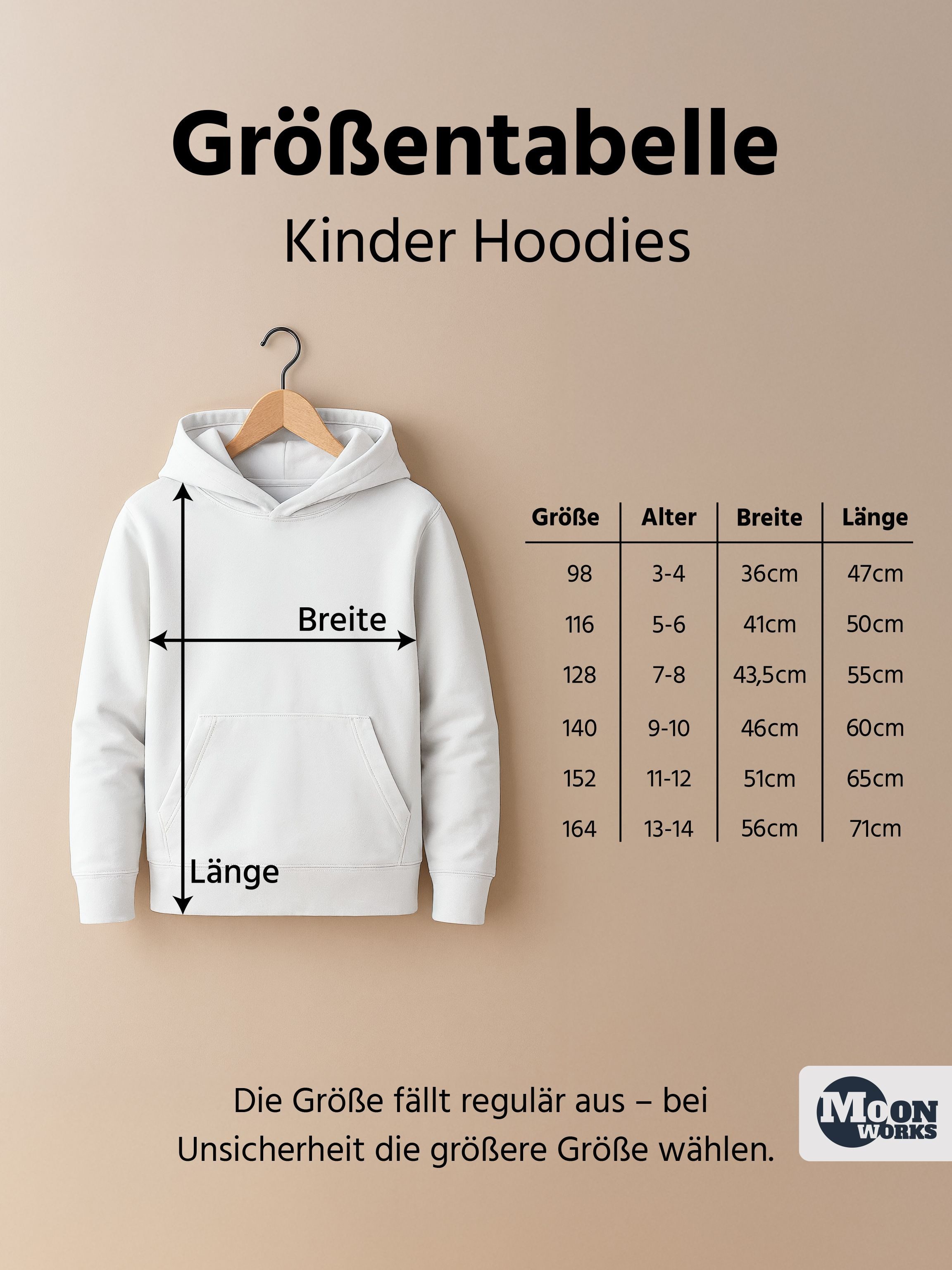 MoonWorks Hoodie Kinder Hoodie Spruch Lustig Weihnachtsmann die waren alle unartig