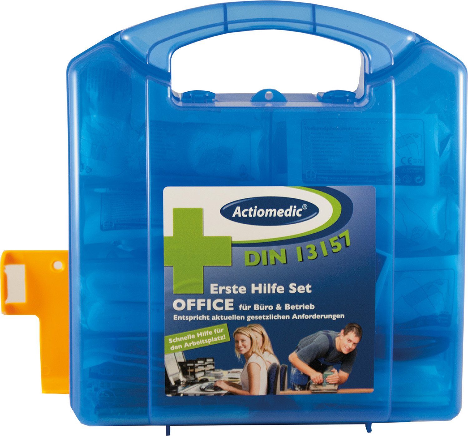 GRAMM medical KFZ-Verbandkasten Actiomedic® FIRST AID Verbandkoffer OFFICE mit DIN 13157:2021-11
