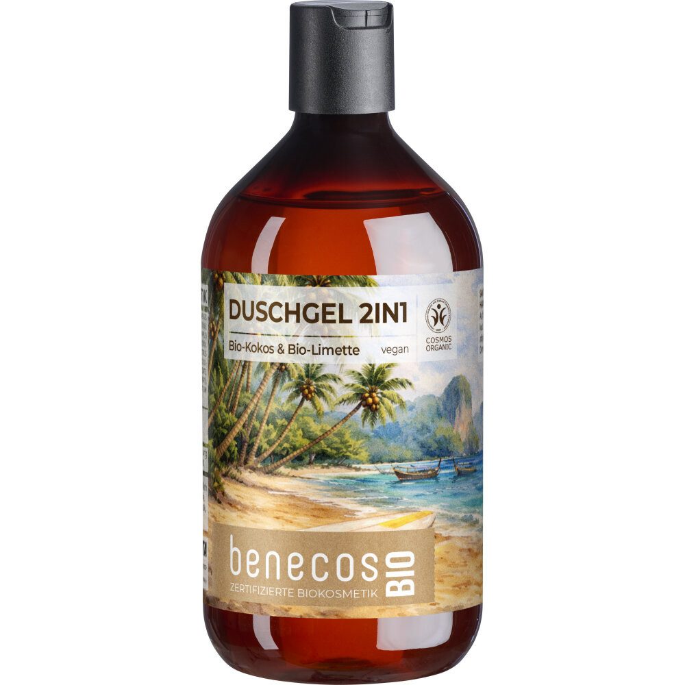 Benecos Duschgel LE Kokos Limette, 500 ml