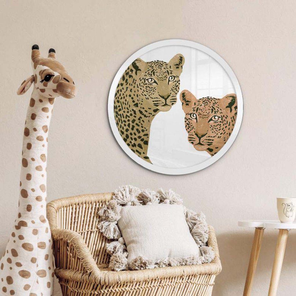 K&L Wall Art Bilderrahmen MDF Holz Bilderrahmen Rund ohne Poster Gallerie H günstig online kaufen