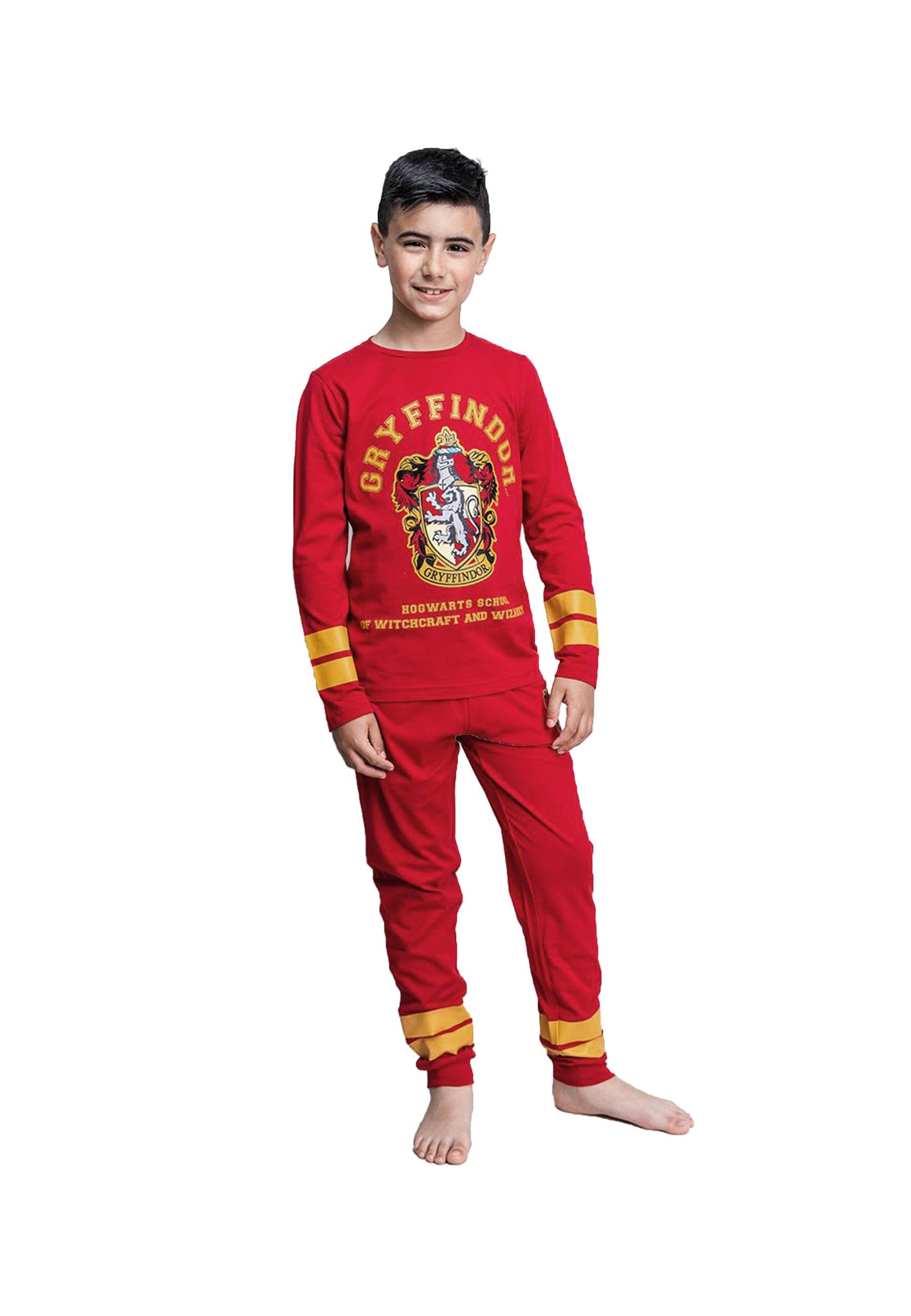 Langarm Schlaf-Hose Schlafanzug Potter Kinder + Pyjama Harry Shirt tlg) Schlafanzug (2
