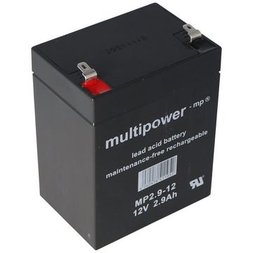 Multipower Multipower MP2.9-12 Blei Akku, 4,8mm Faston Steckkontakten Akku 2900 mAh (12,0 V)