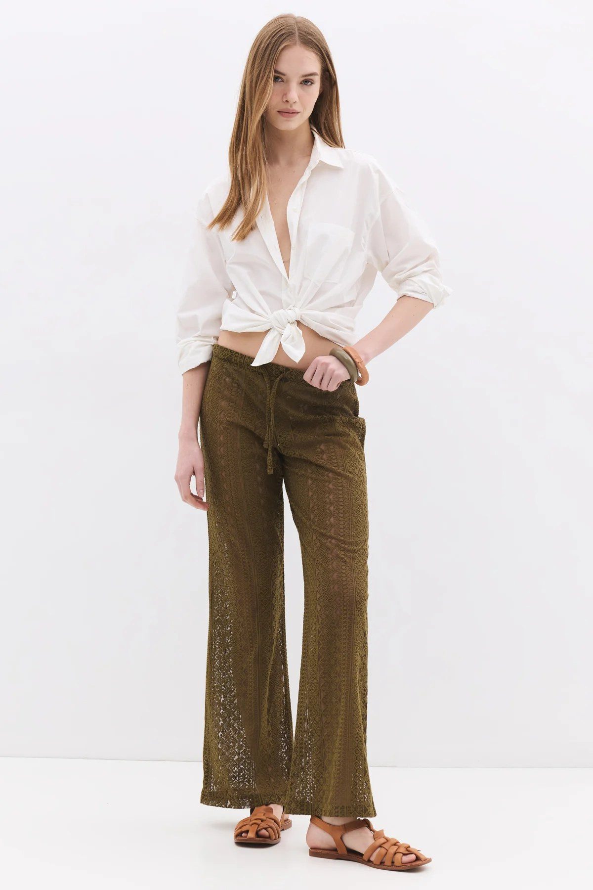 No Matter What Bequeme Jeans Strukturierte Hose mit geradem Schnitt