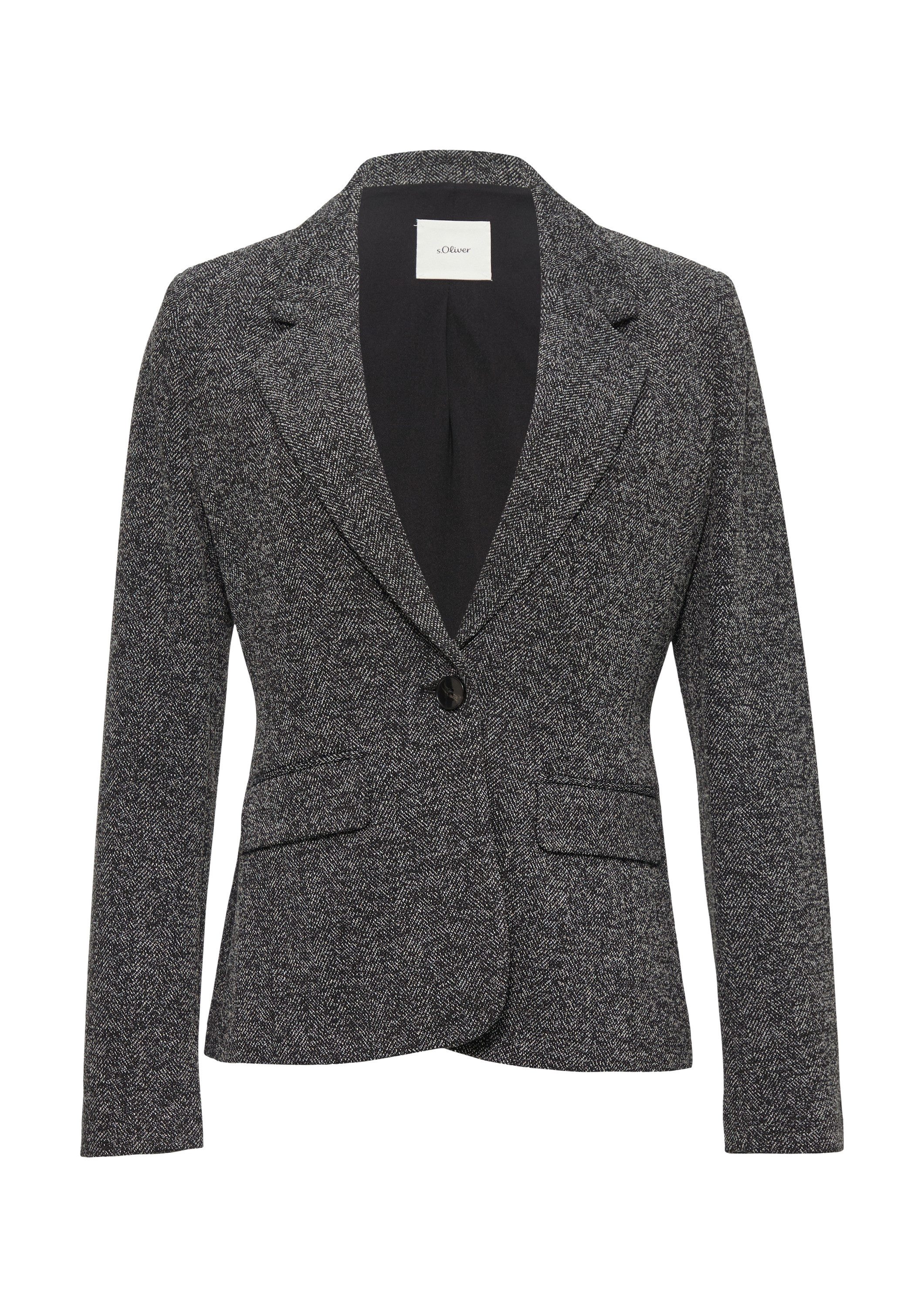 s.Oliver Jackenblazer Indoor-Blazer Schmal geschnittener Blazer aus Interlo günstig online kaufen