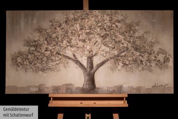 KUNSTLOFT Gemälde Weide der Weisheit 120x60 cm, Leinwandbild 100% HANDGEMALT Wandbild Wohnzimmer