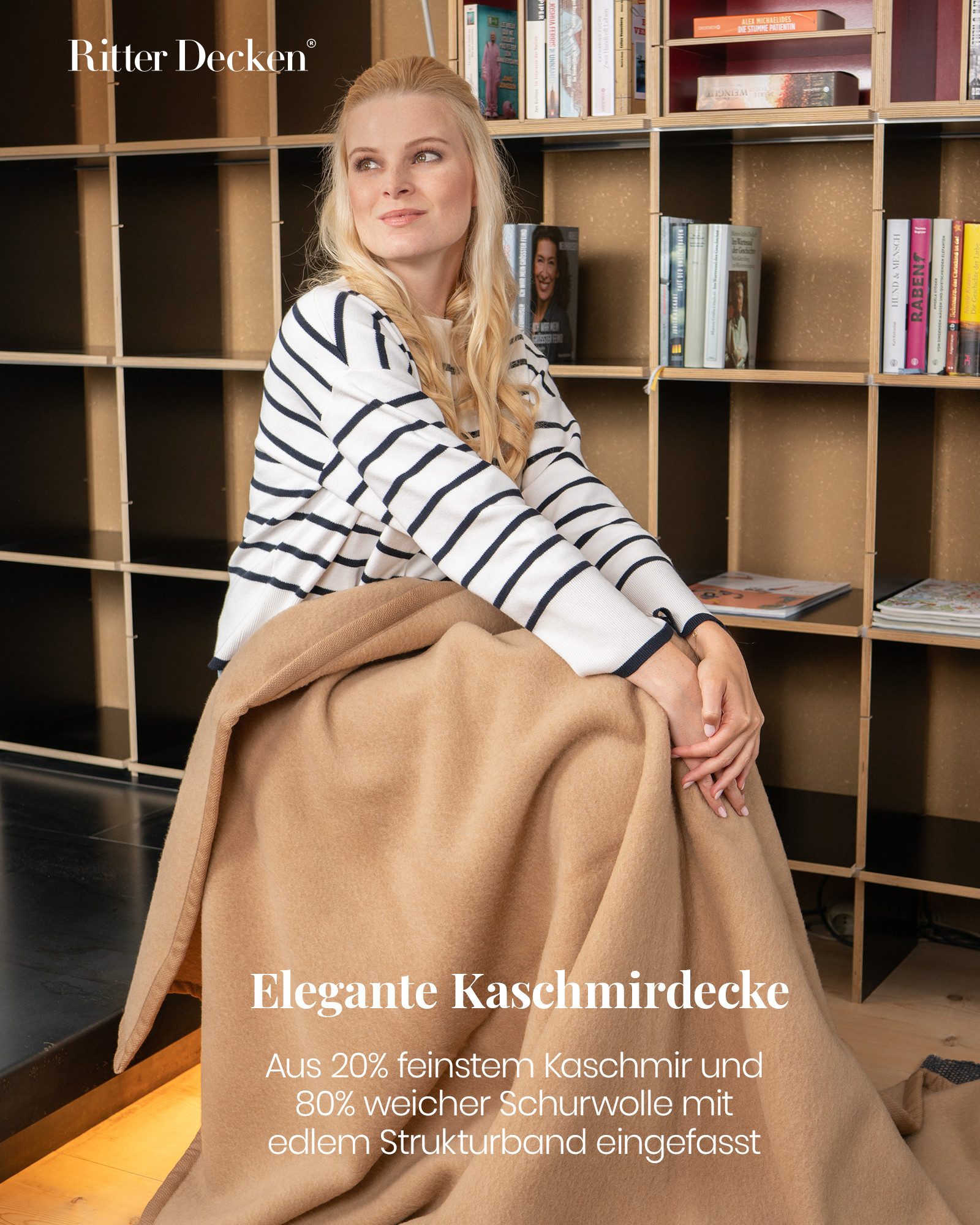 Wohndecke Extraweiche Wolldecke Kalif aus einem feinen Schurwoll-Kashmir Mi günstig online kaufen