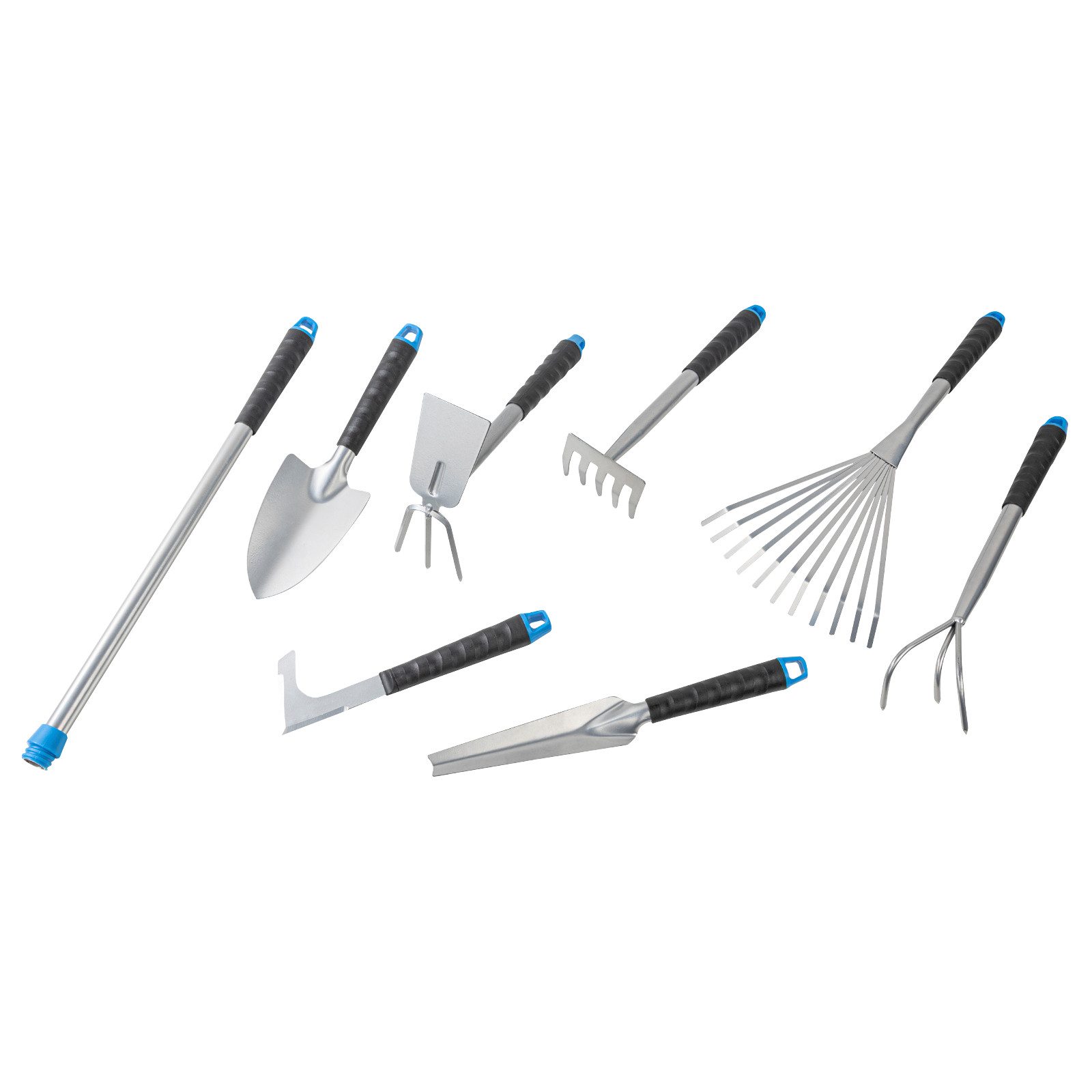 Haushalt International Gartenpflege-Set Gartenwerkzeug Verlängerung 8 Tlg. Set, Gartengeräte, Vielseitig, Handlich, für kleine Arbeiten