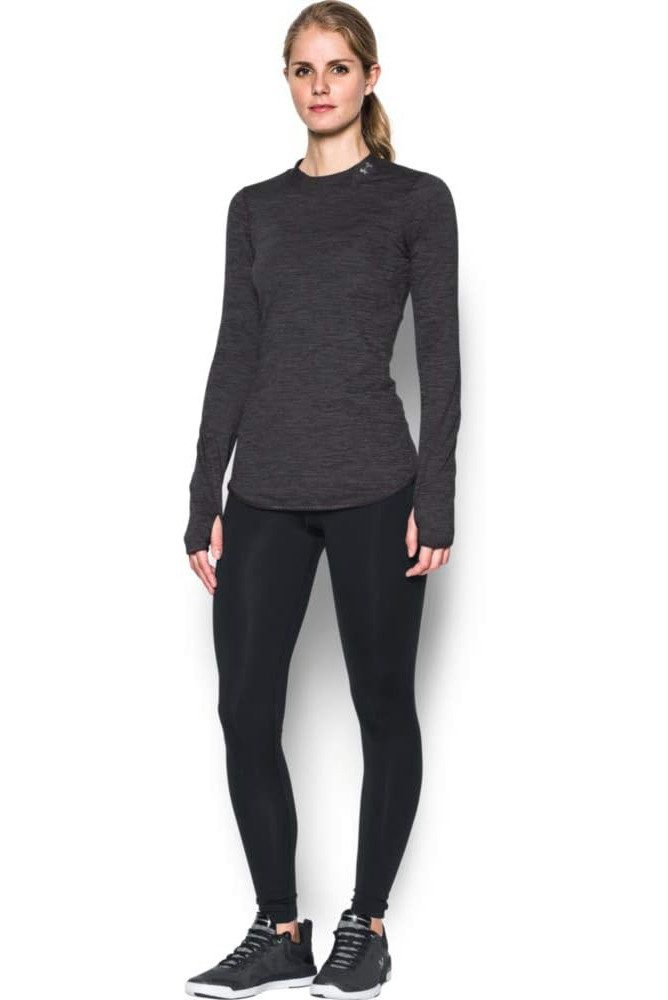 Under Armour® Trainingspullover Under Armour Golf Layer CG Mock Dunkelgrau Damen