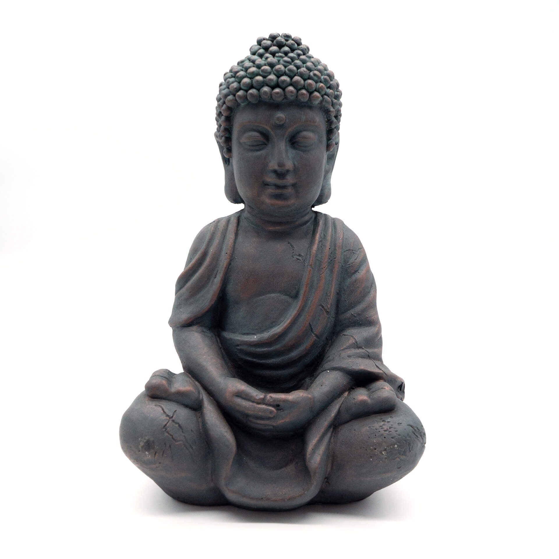 K&L Wall Art Buddhafigur Buddha Statue Feng Shui Deko Kunststein Gartenfigur (Figurine, 1), Skulptur Steinoptik