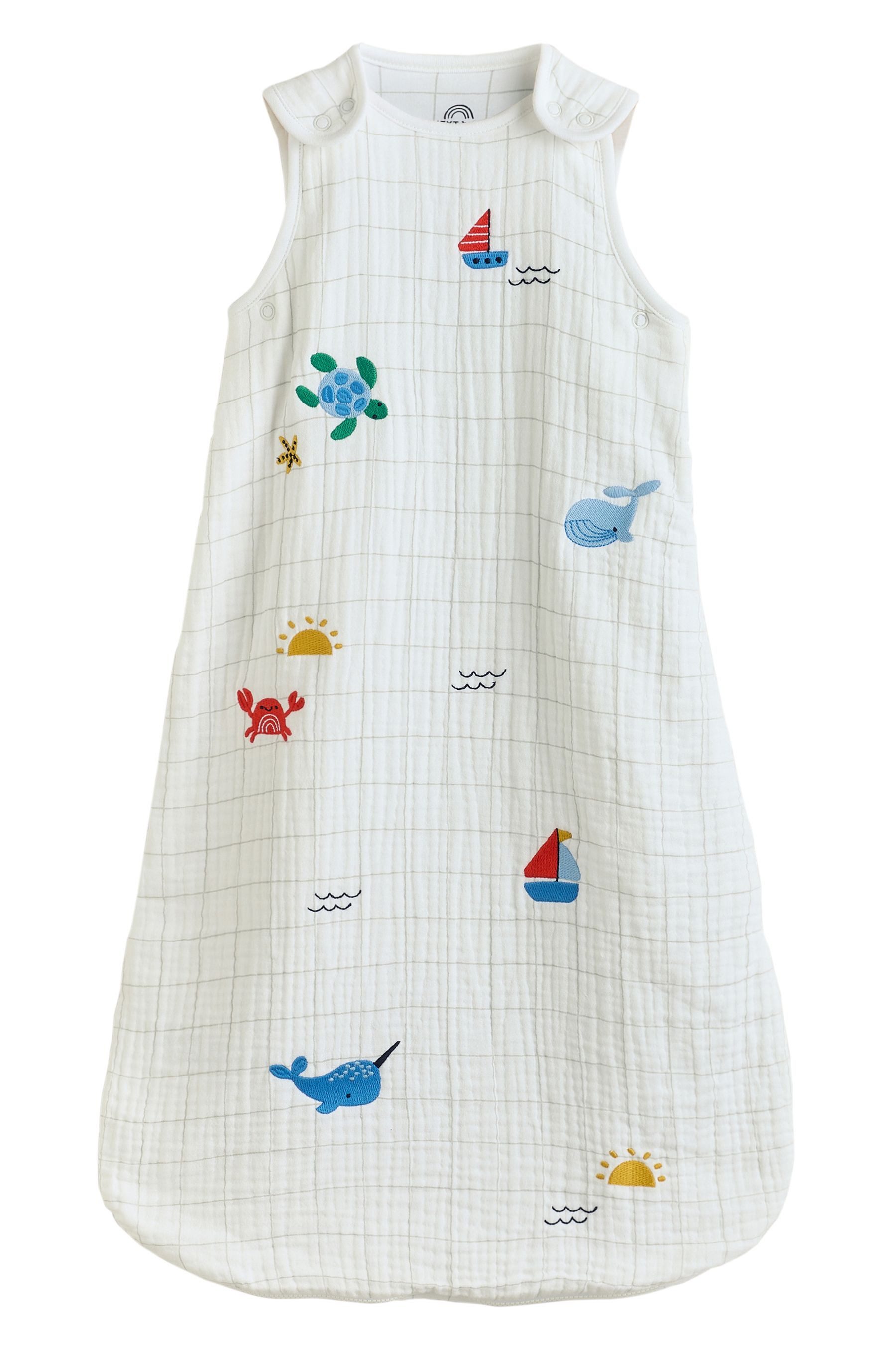 Babyschlafsack 1 Tog Baby Schlafsack aus 100 % Baumwollmusseline