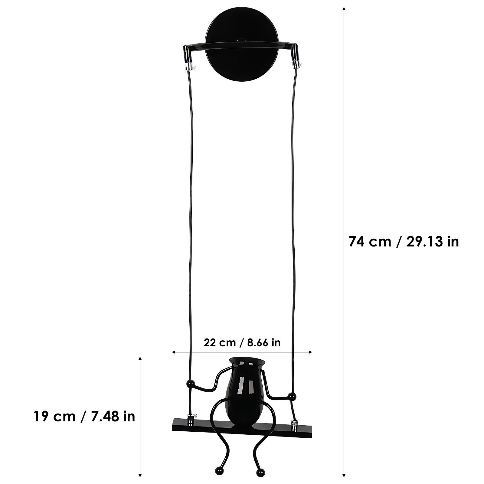 Lampe 2 Metall Stück Wandlampe, Cartoon oyajia Wandleuchte E27 Schwingen