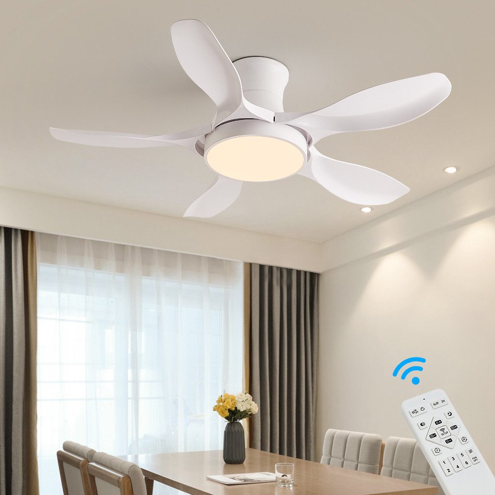 Eurotondisplay Deckenventilator Deckenventilator LED Beleuchtung 6 günstig online kaufen