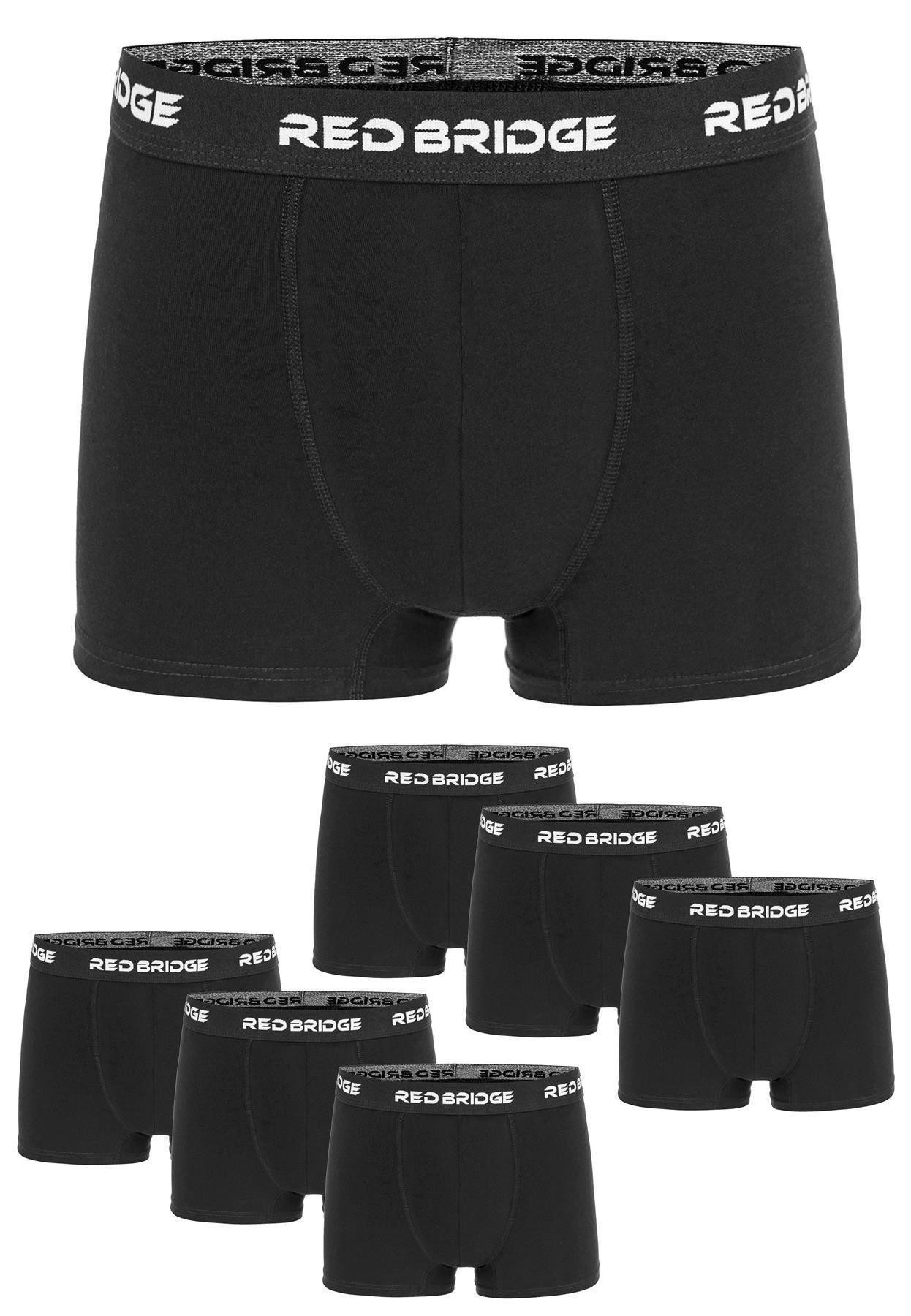 RedBridge Boxershorts 6er-Pack Bequeme Unterwäsche mit elastischem Bund (Set, 6er-Pack)