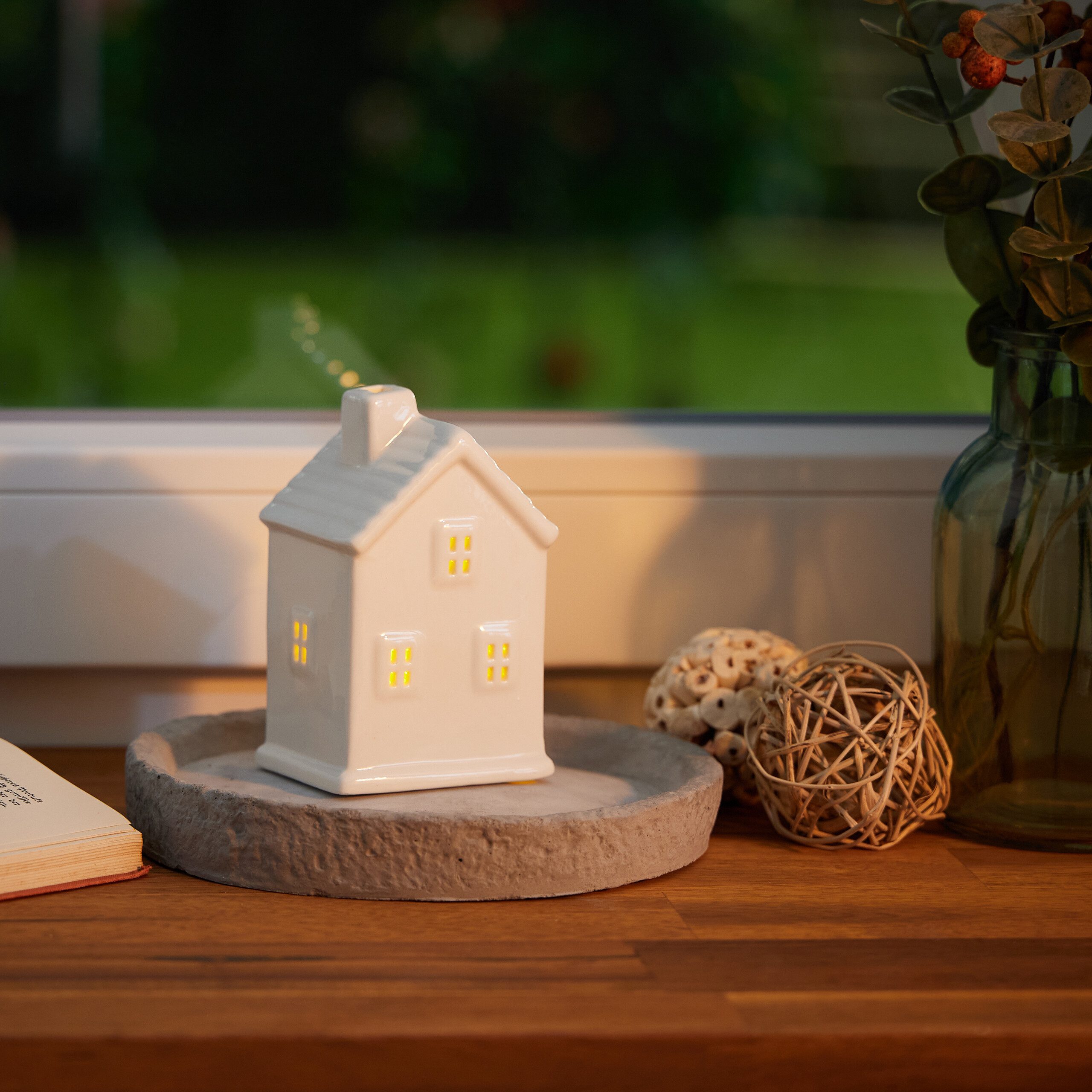 relaxdays Teelichthalter Teelichthaus Keramik (1 St) günstig online kaufen