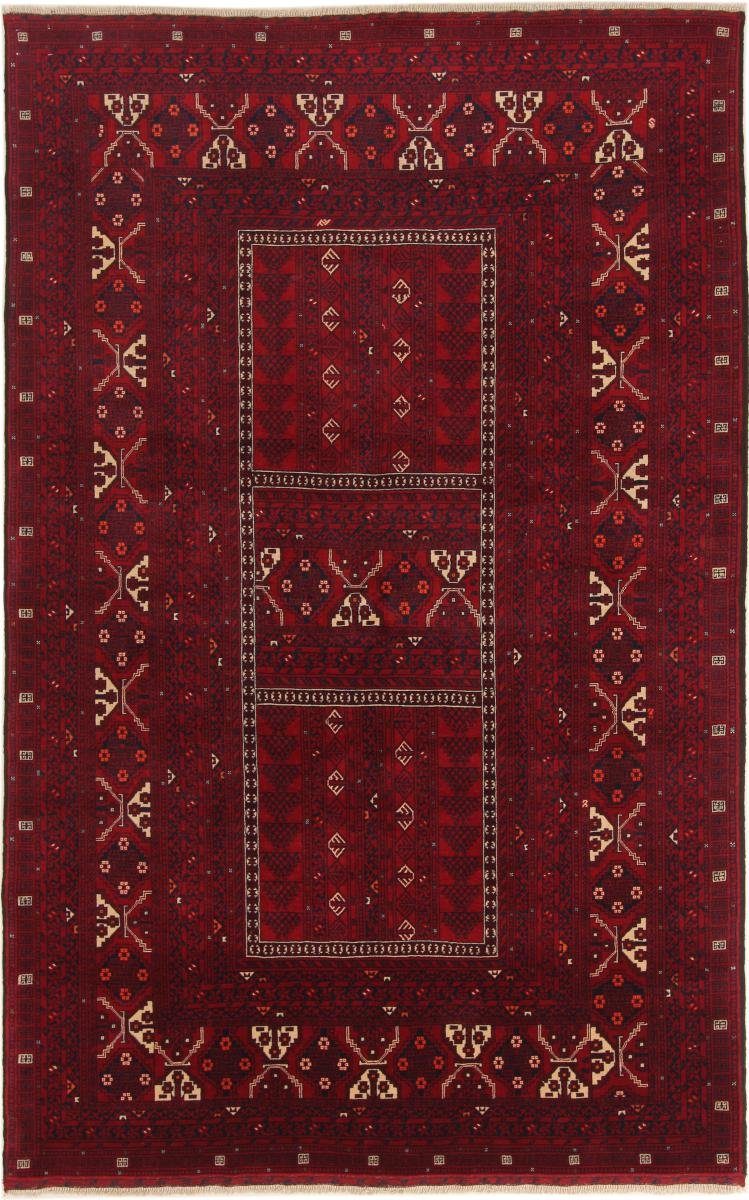 Orientteppich Afghan Mauri 157x249 Handgeknüpfter Orientteppich, Nain Trading, rechteckig, Höhe: 6 mm | Kurzflor-Teppiche