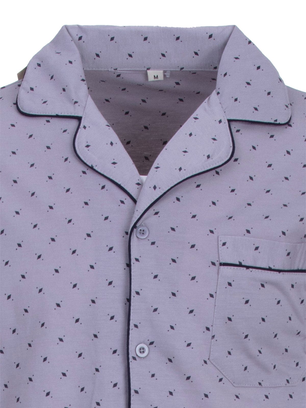 Henry Terre Pyjama Pyjama Set Langarm - Diamant