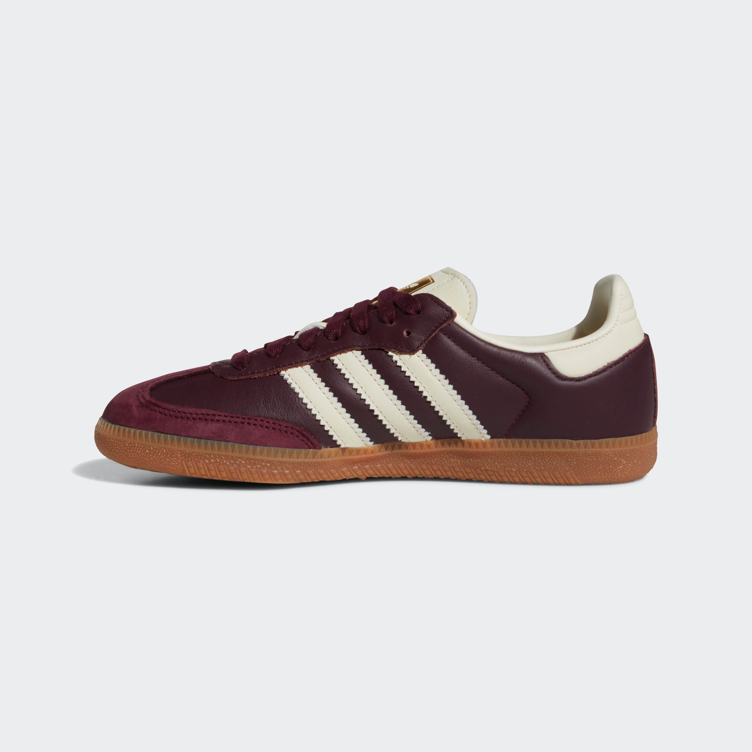 adidas Originals Samba OG Damen - Maroon / Cream White / Gold Metallic Sneaker