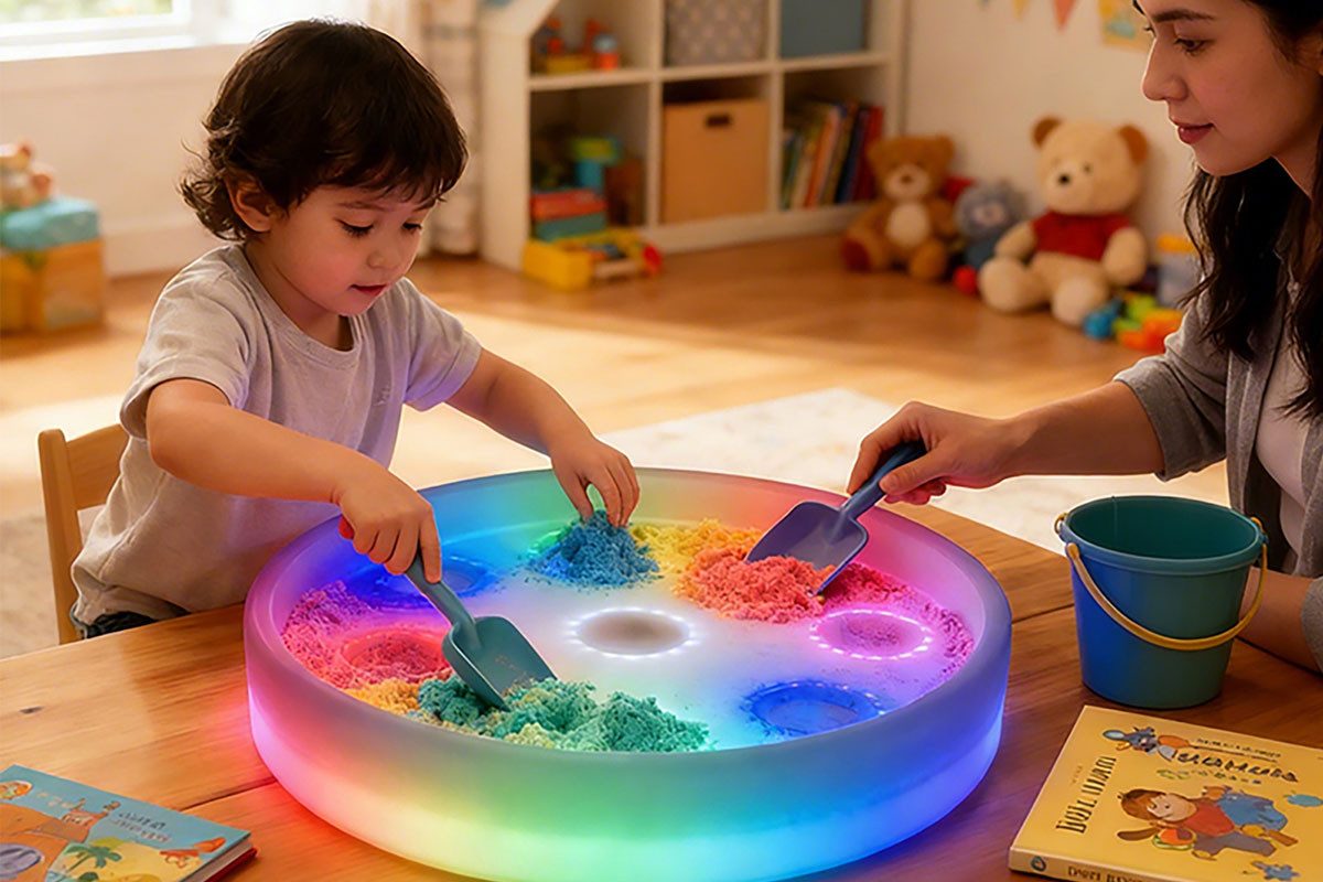 AVANTGARDE Spieltisch LED Leuchttablett, (1-tlg)