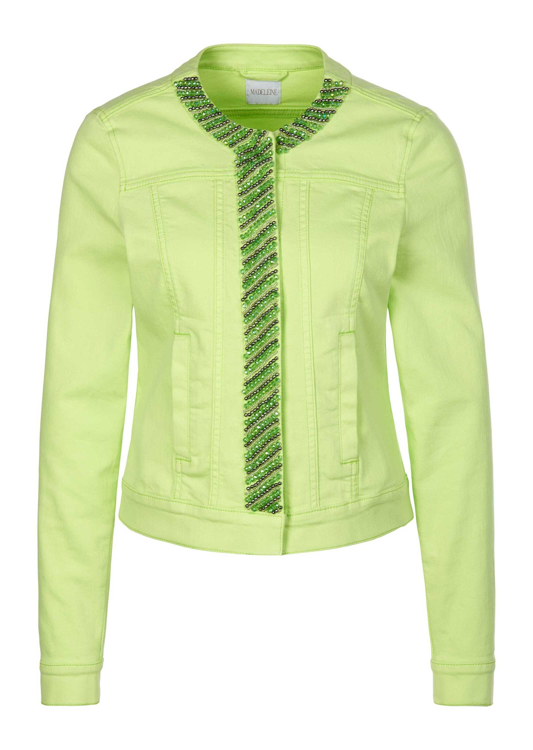 MADELEINE Jeansjacke Jeansjacke mit Schmucksteinen