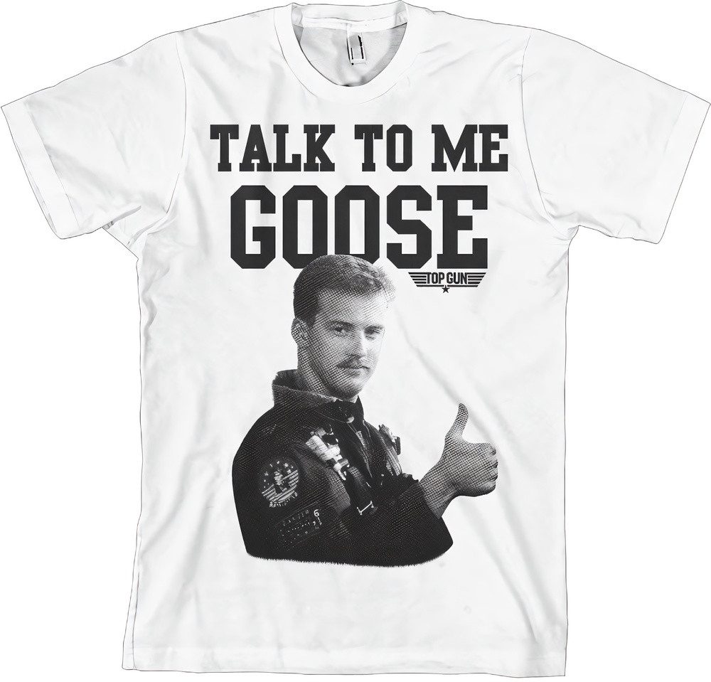 TOP GUN T-Shirt Talk To Me Goose Big Tall T-Shirt