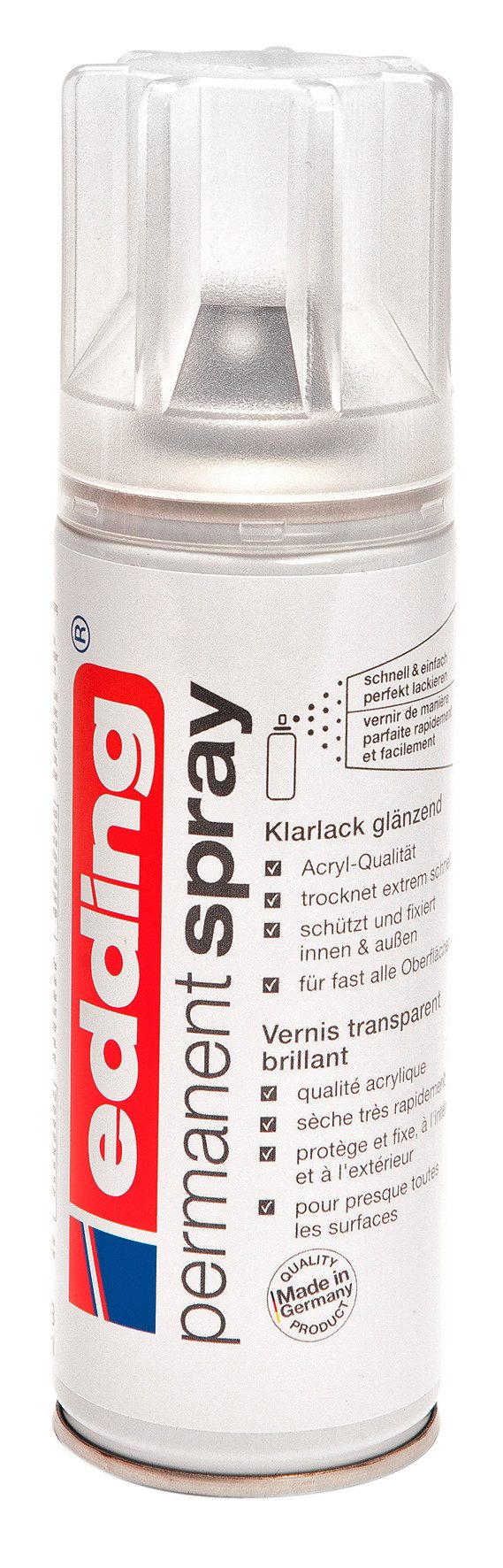 edding Bastelkleber Klarlack-Spray 5200 permanent spray, 200 ml