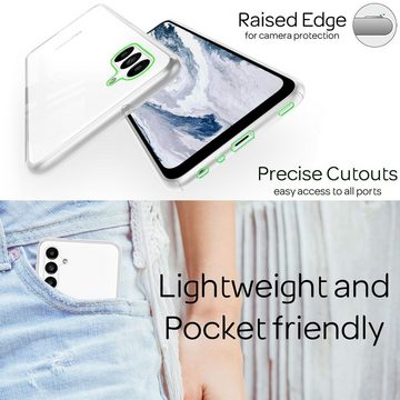 Nalia Smartphone-Hülle Samsung Galaxy A13 5G, Klare 360 Grad Hülle / Rundumschutz / Transparent / Displayschutz Case