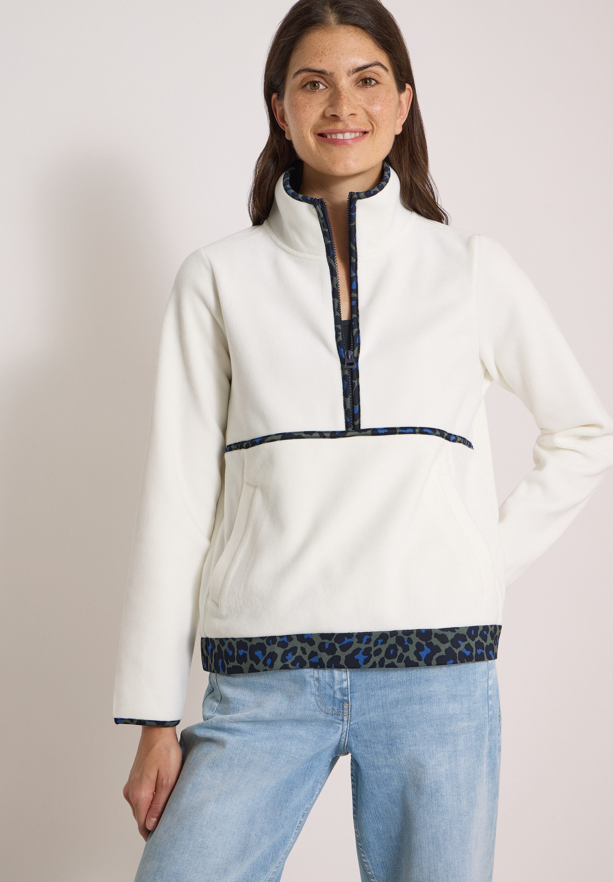 CECIL Sweatshirt mit Stehkragen