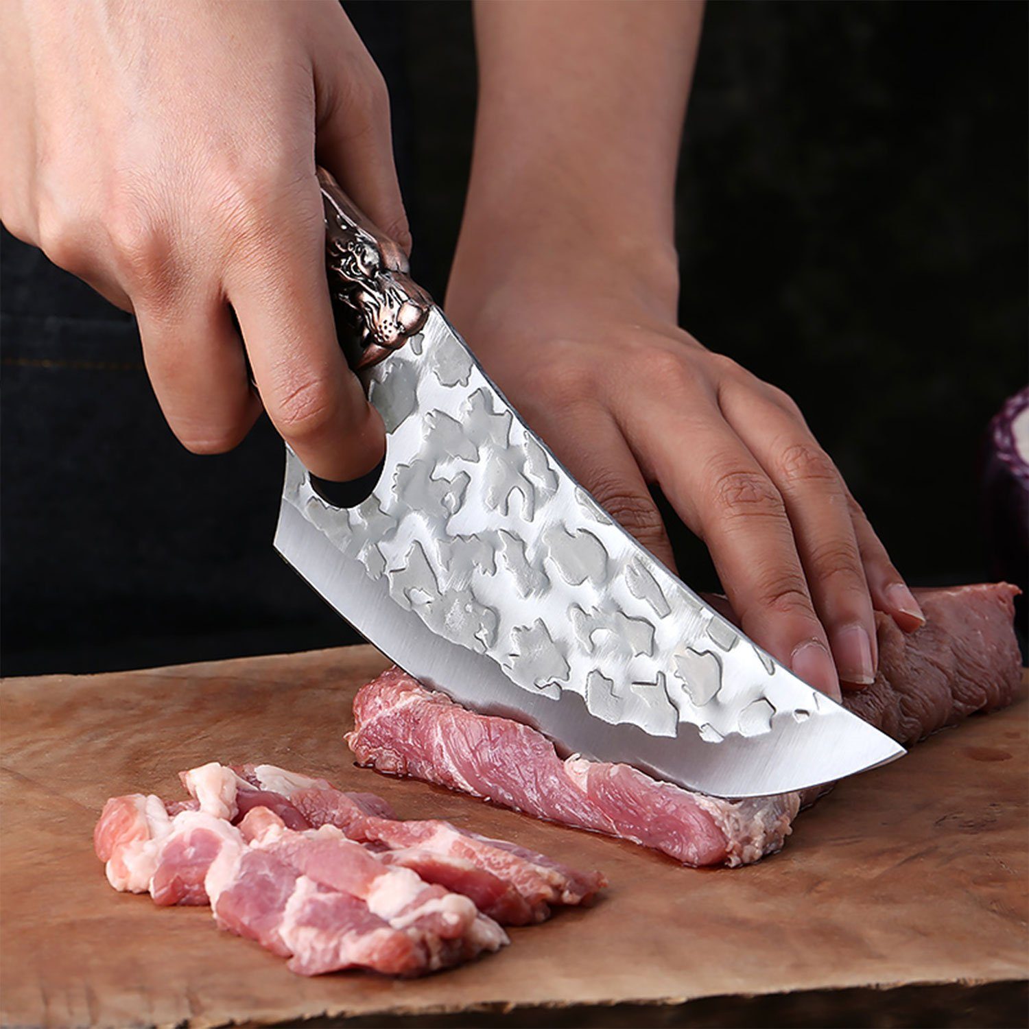 Muxel Hackmesser Das besondere Kochmesser, Hackmesser, Küchenmesser und Outdoormesser, handlich