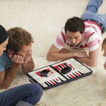 relaxdays Spiel, Backgammon Koffer