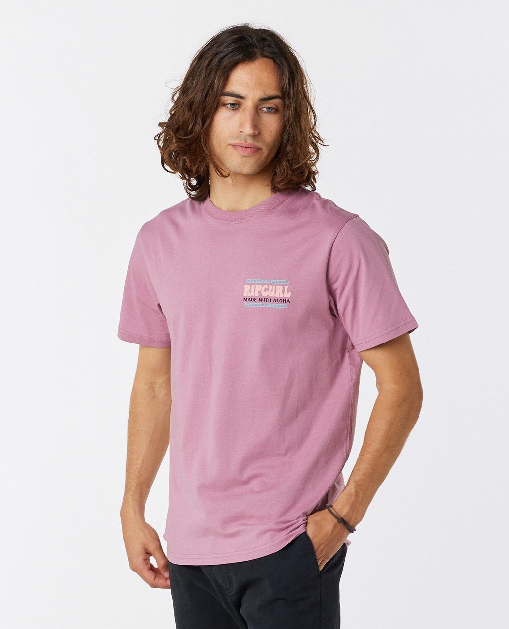 Rip Curl Print-Shirt The Down T-Shirt Line Kurzärmeliges