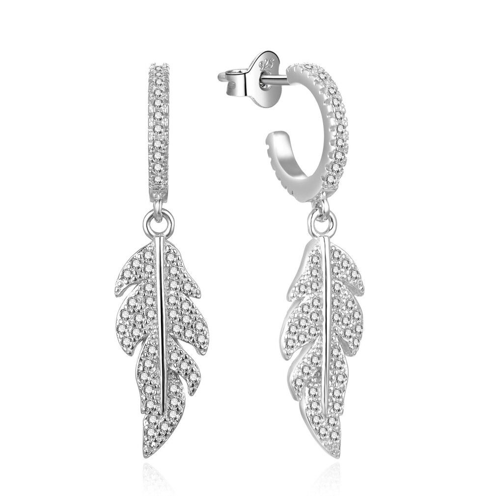 MOISS Ohrring-Set Sluivé støíbrné náunice Lísteèky E0002947