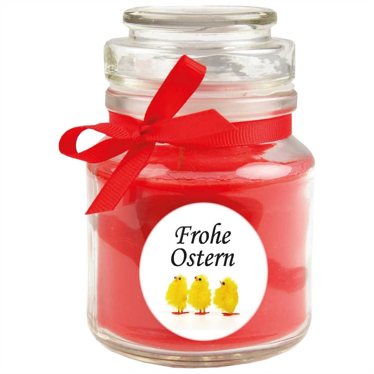 HS Candle Duftkerze zur Osterzeit (1-tlg), Frohe Ostern - Stimmungslicht mit Duft - Kerze mit Motiv zur Osterzeit
