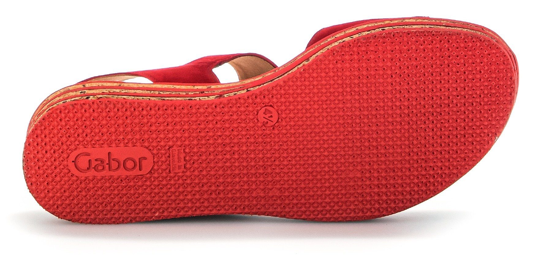 Gabor Keilsandalette, Plateau, Sommerschuh, Sandale mit trendigem Zierschnalle