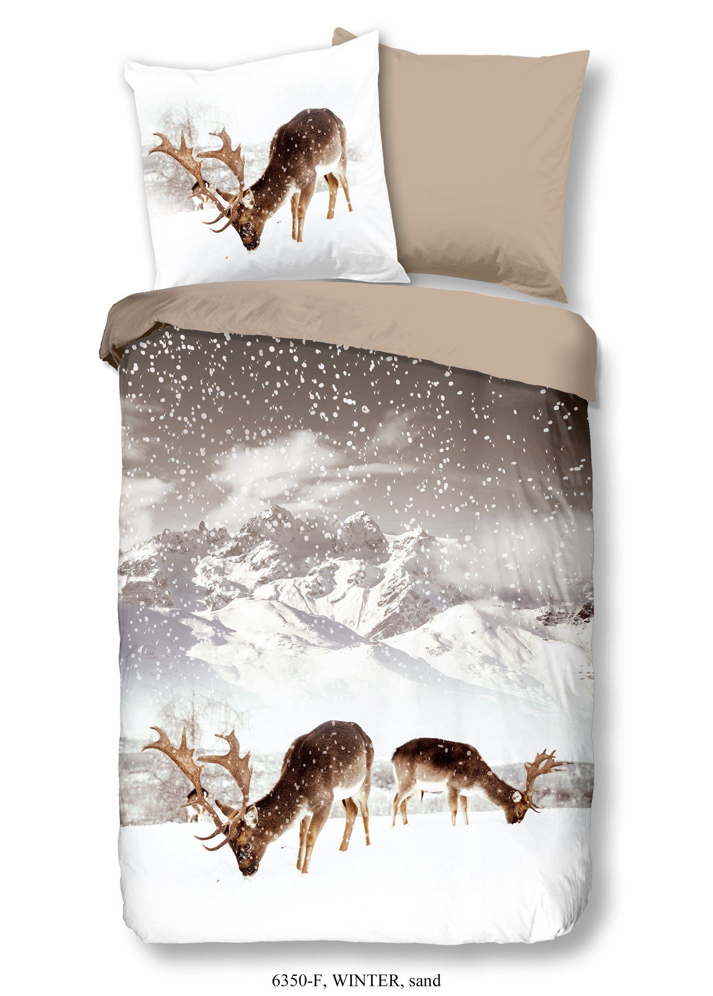 good morning Wendebettwäsche Winter Bettwäsche-Set Bettbezug günstig online kaufen