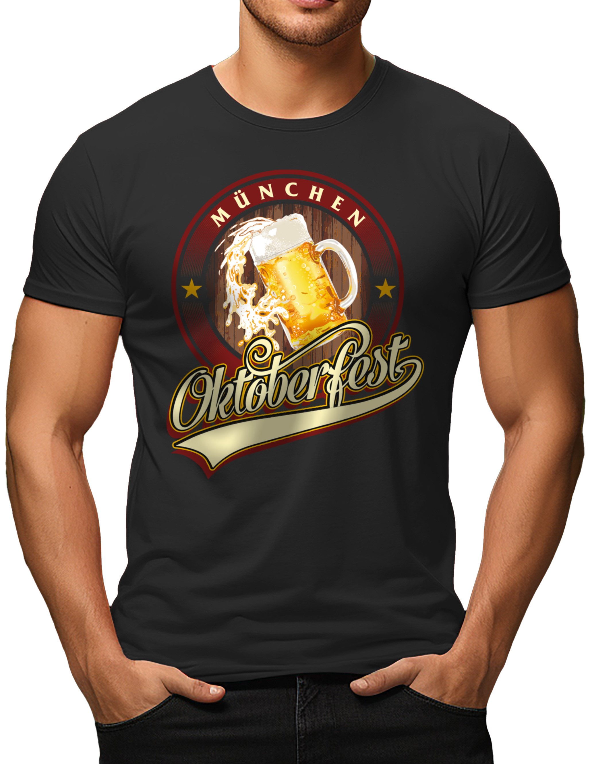 RAHMENLOS® Trachtenshirt Oktoberfest München - offiziell lizenziert durch die LHS Lizensiert